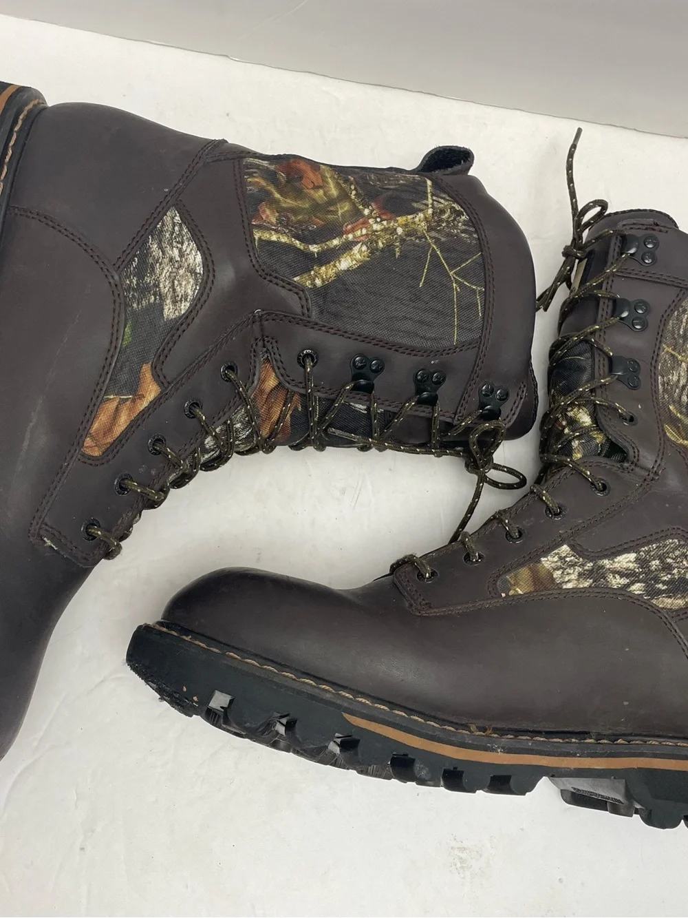 Irish Setter size 13 D Leather 1000 gram Thinsulate camo Hunting Boot-wtaerproof
